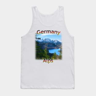 German nature Alps with Lake Alpsee Tank Top